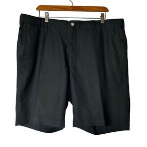 Peter Millar Golf Shorts  Size 38 Mens Black 100% Polyester Performance Athletic